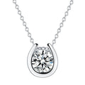 Luxus Moissanite Hufeisen Anhänger Halskette | Shop Nory