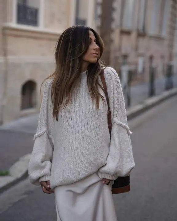 ShopNory - Flauschiger Oversize Strickpullover