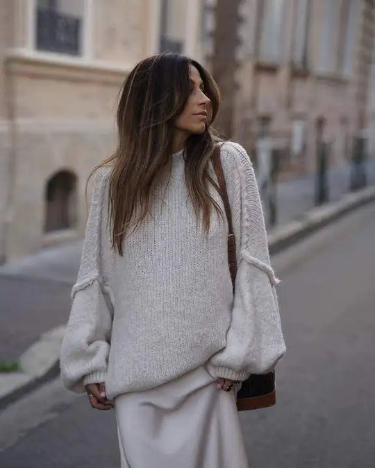 ShopNory - Flauschiger Oversize Strickpullover