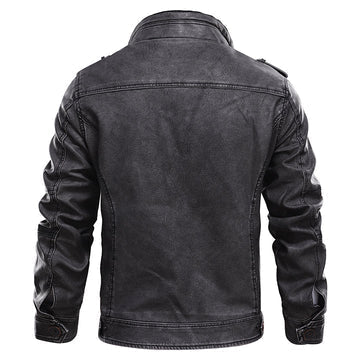 Klassische Herren Lederjacke