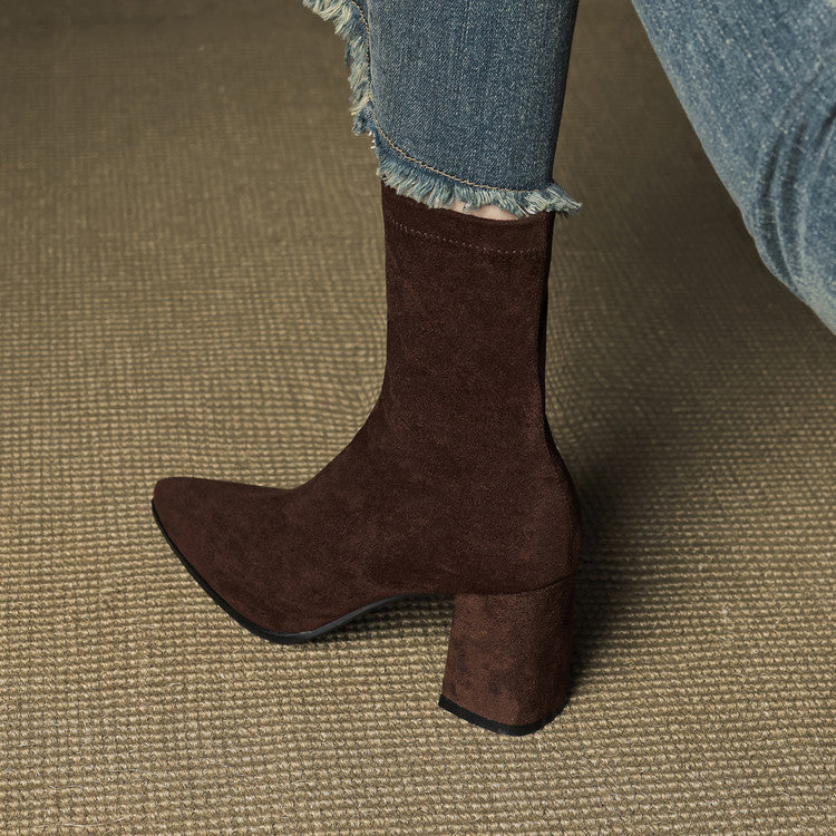Wildleder-Stiefel