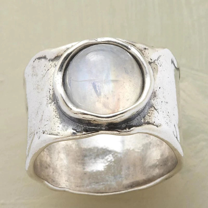 Silber Mondstein Ring | Shop Nory