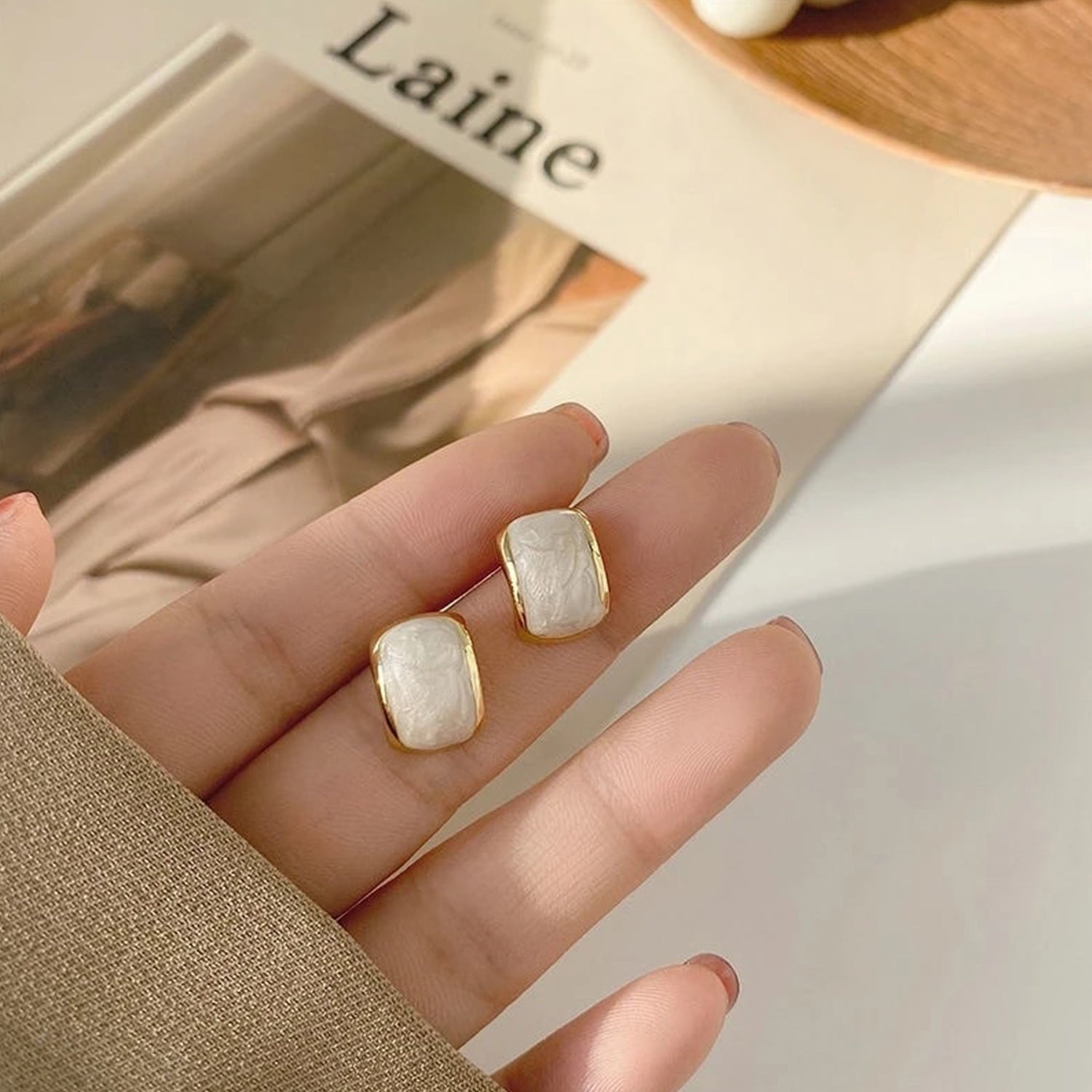 Geometrische Bogen Ohrringe Keine Loch Ohrclips | Shop Nory