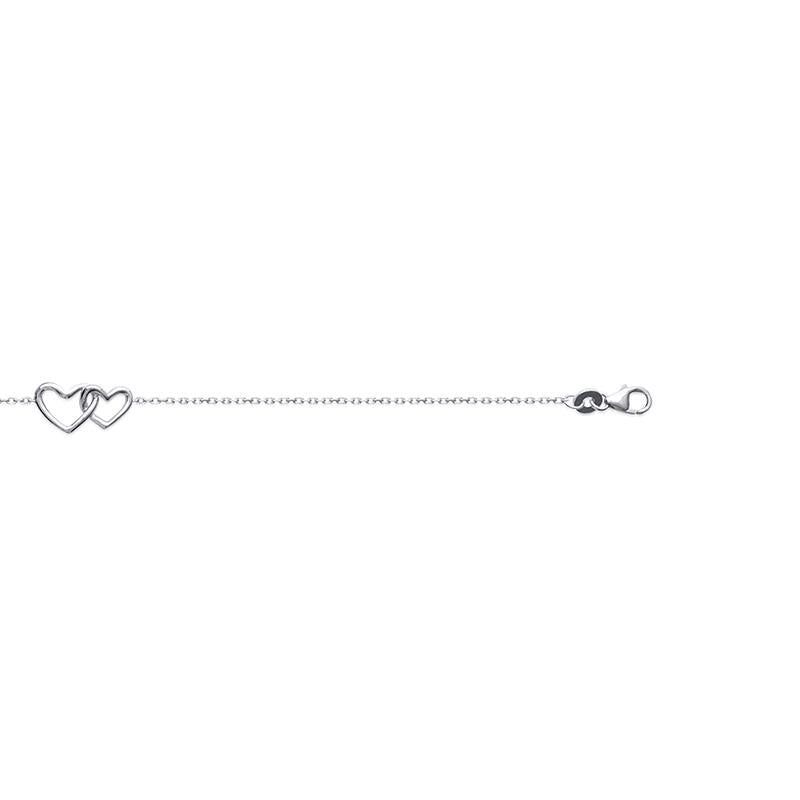 Armband 2 Herzen 925 Silber | Shop Nory