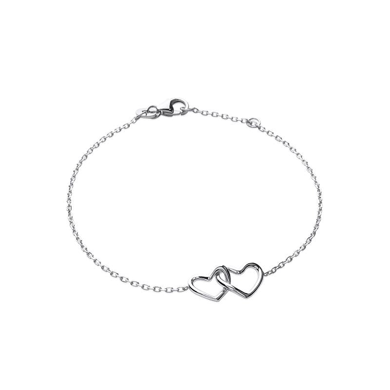 Armband 2 Herzen 925 Silber | Shop Nory