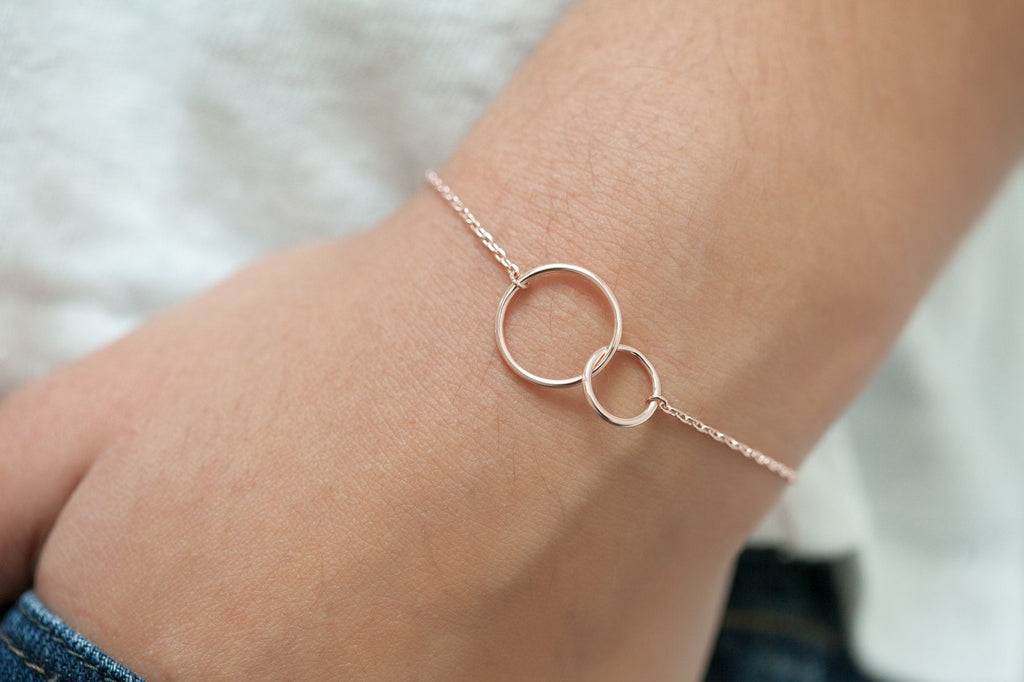 Armband mit Ringen | 16K roségoldplattiert | Shop Nory