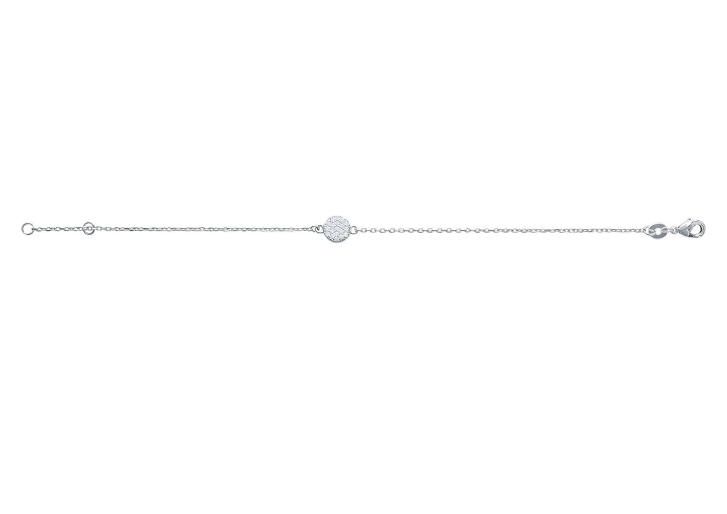 Silbernes Armband mit Zirkonia-Plättchen – Eleganz und funkelnder Glanz | Shop Nory