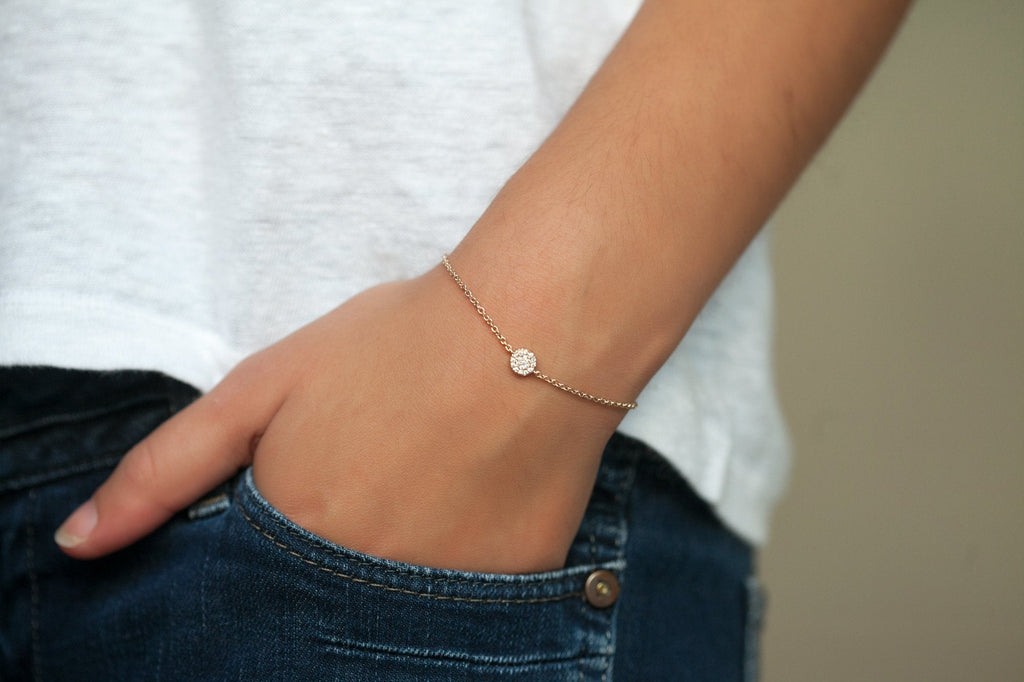 Armband Zirkoniaplättchen - 16K vergoldet | Shop Nory