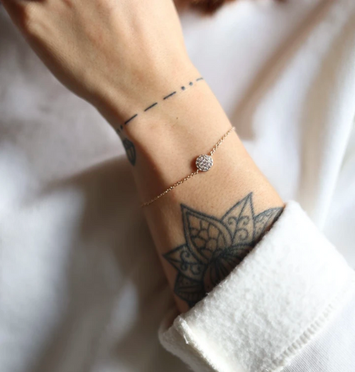 Armband Zirkoniaplättchen - 16K vergoldet | Shop Nory