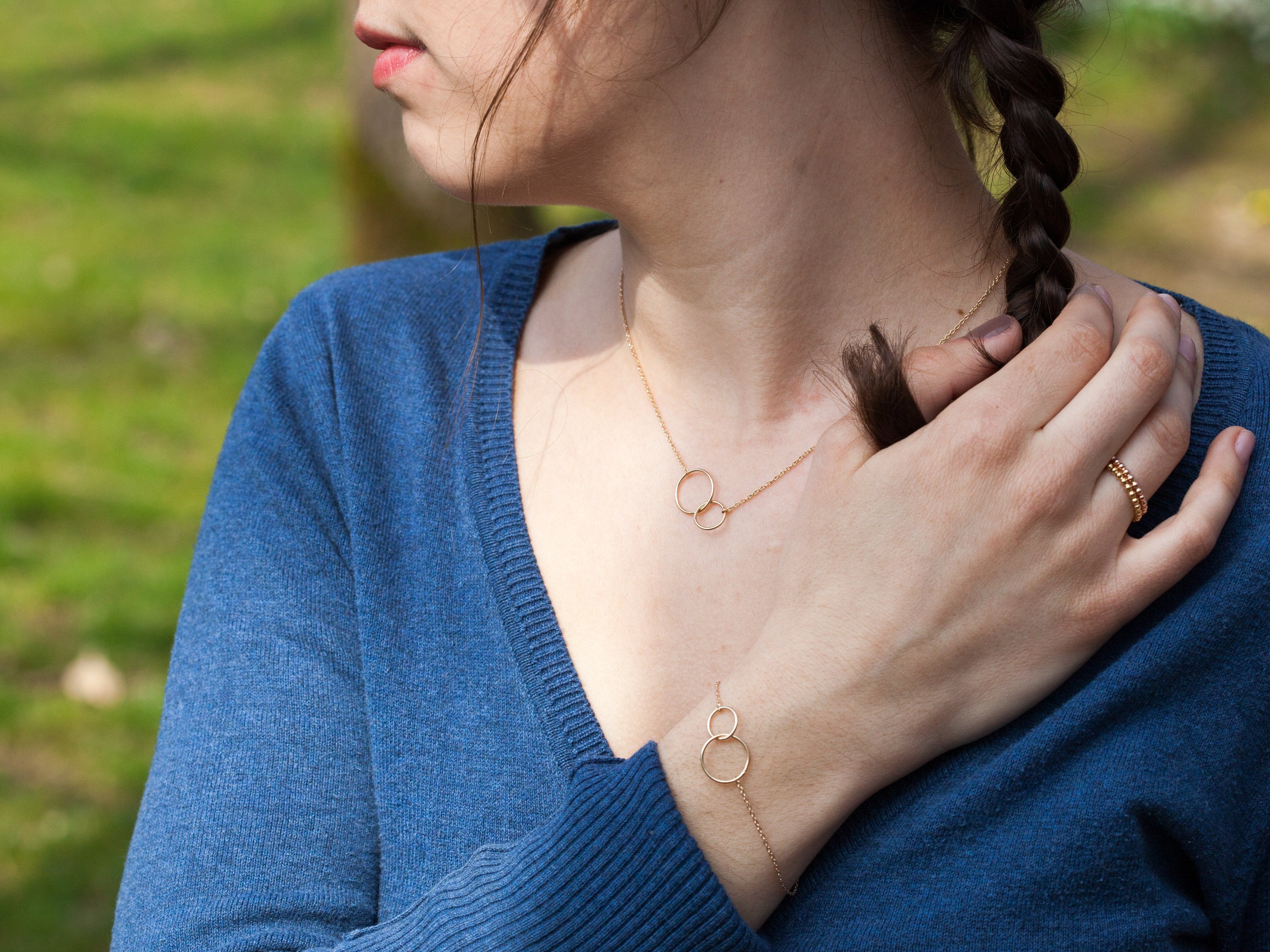 Armband mit Ringen | 16 Karat vergoldet | Shop Nory