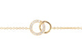 Armband Doppelte Kreis mit Zirkonia 16K vergoldet | Shop Nory