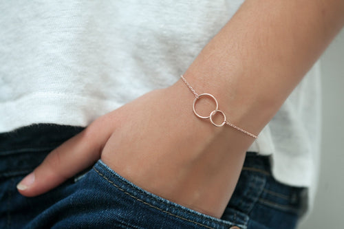 Armband mit Ringen | 16K roségoldplattiert | Shop Nory