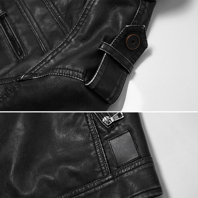 Biker Streetwear Lederjacke