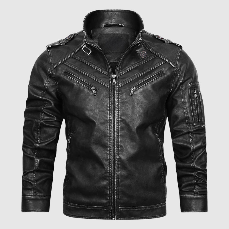 Biker Streetwear Lederjacke