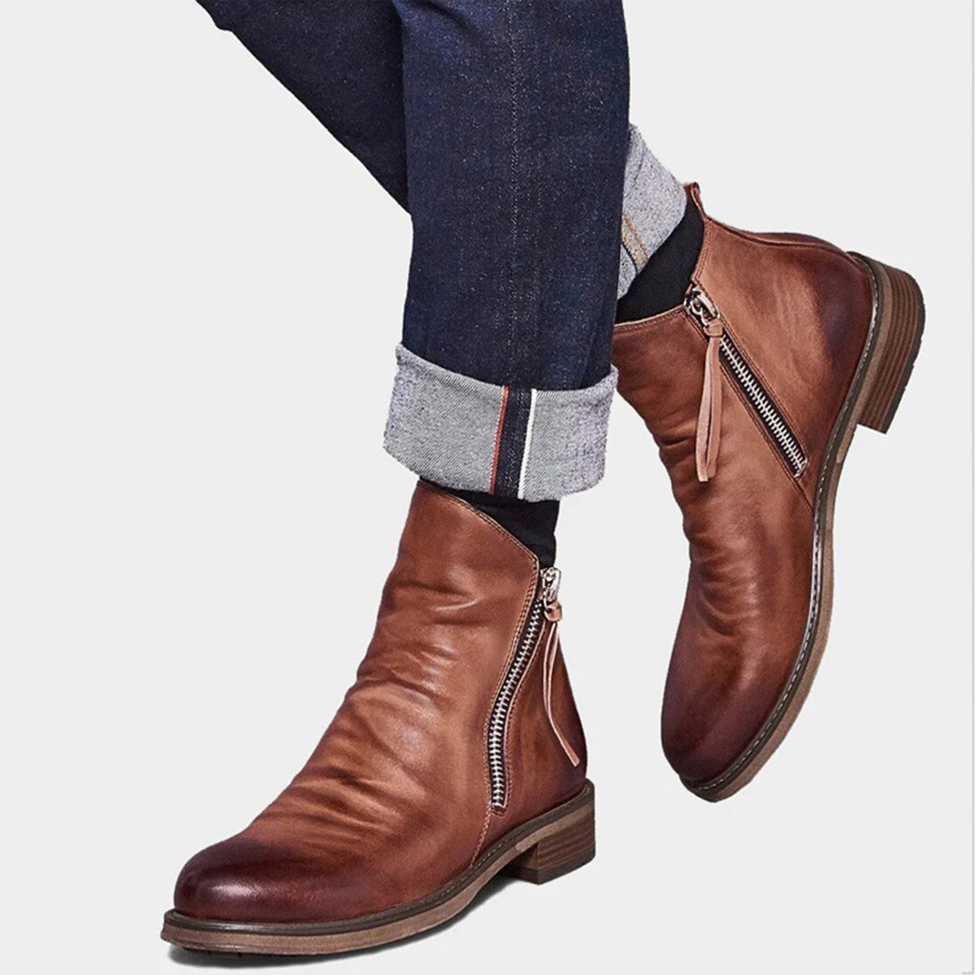 Lässige Herbst Stilvolle Stiefel mit Reißverschluss für Männer