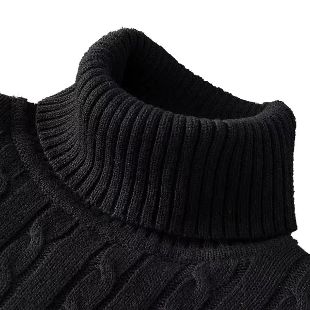 Kuscheliger Herrenpullover mit trendigem Rollkragen - Wintersaison 2024
