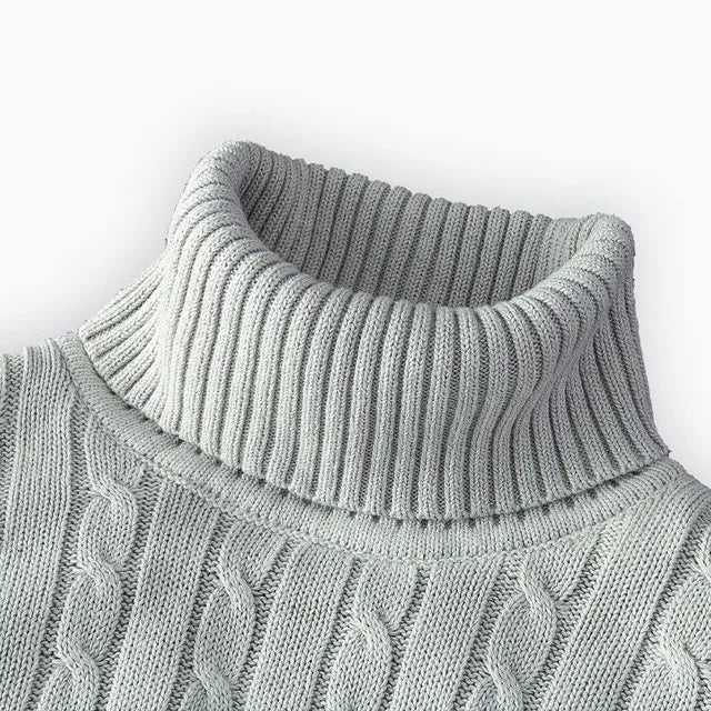 Kuscheliger Herrenpullover mit trendigem Rollkragen - Wintersaison 2024