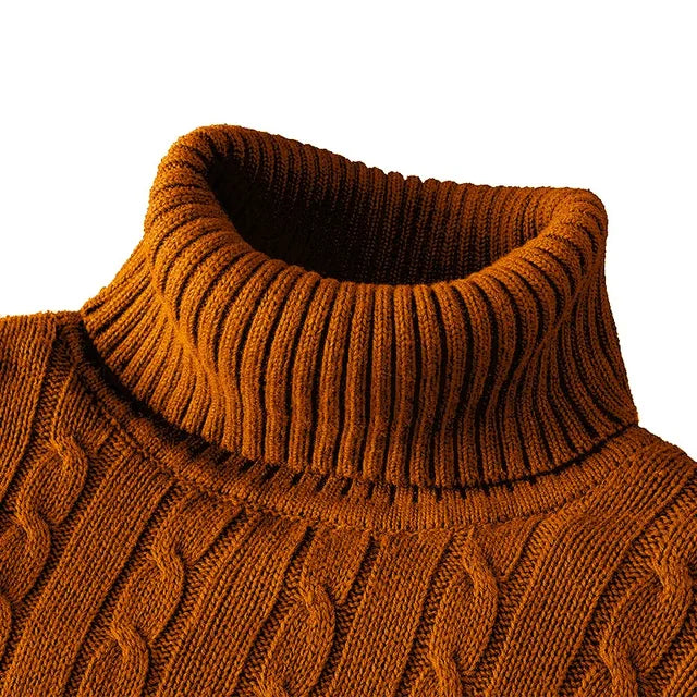 Kuscheliger Herrenpullover mit trendigem Rollkragen - Wintersaison 2024