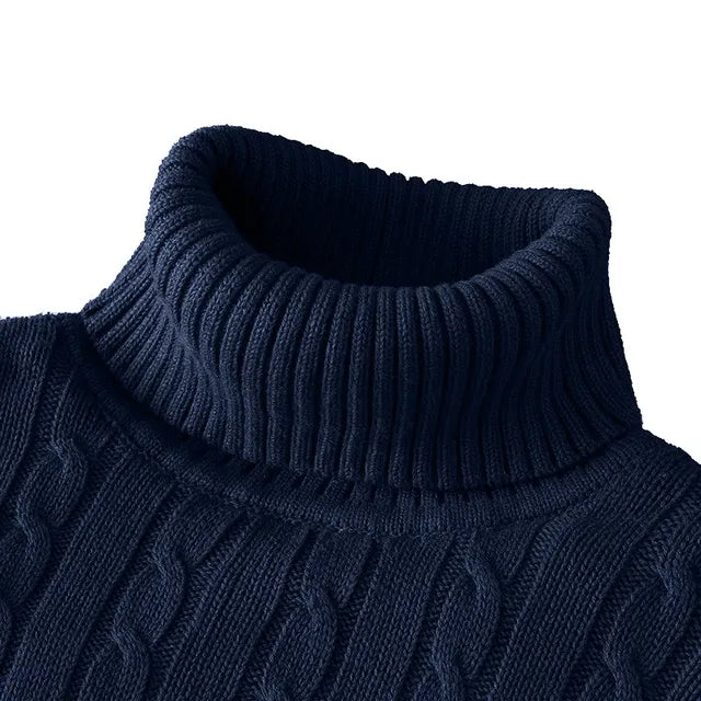 Kuscheliger Herrenpullover mit trendigem Rollkragen - Wintersaison 2024