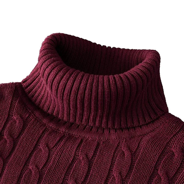 Kuscheliger Herrenpullover mit trendigem Rollkragen - Wintersaison 2024
