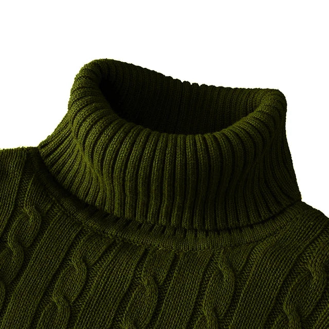 Kuscheliger Herrenpullover mit trendigem Rollkragen - Wintersaison 2024