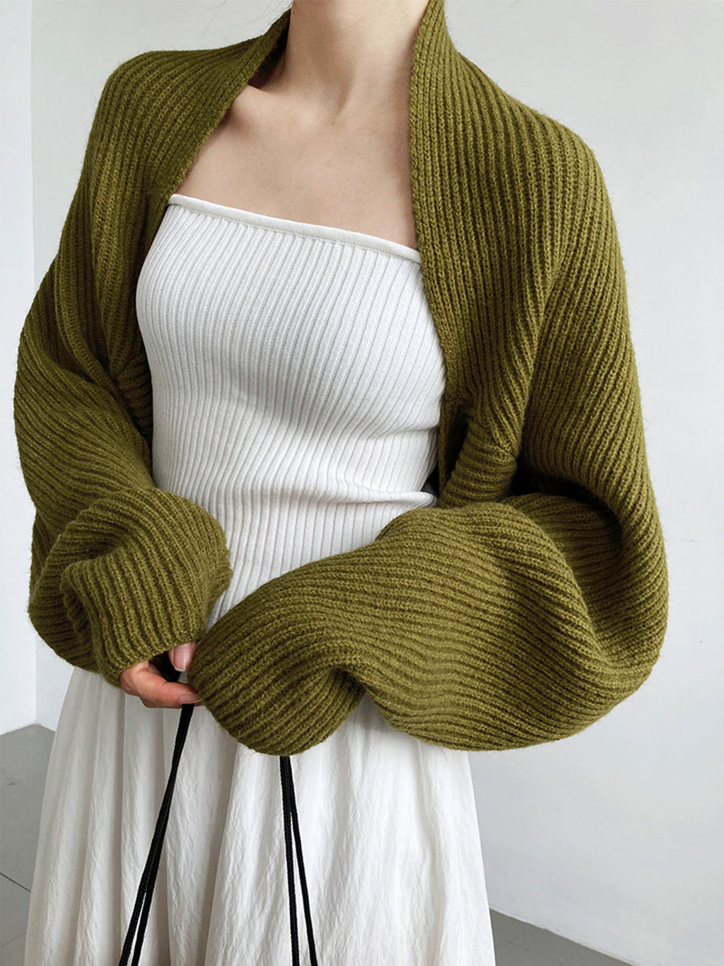 Strick Bolero mit Langen Ärmeln Weich und Modern Perfekt für Layering
