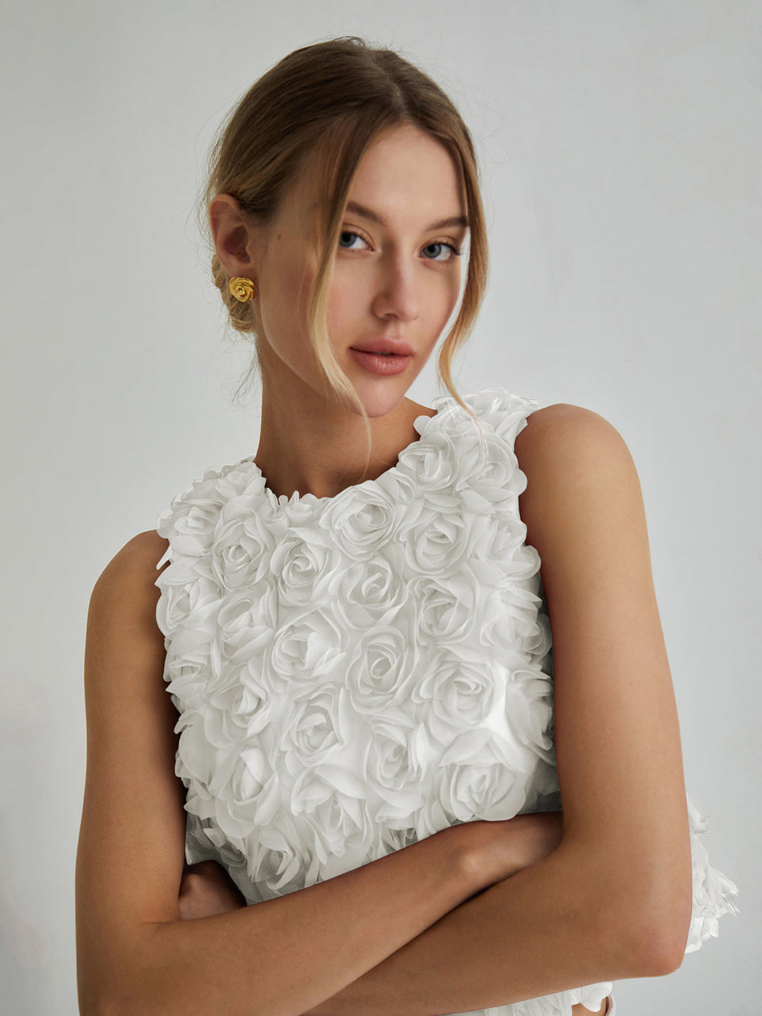 Romantische Mehrfarbige Bluse