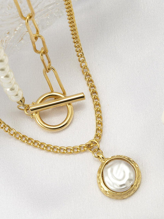 Faux Perlen Schmuck Halskette
