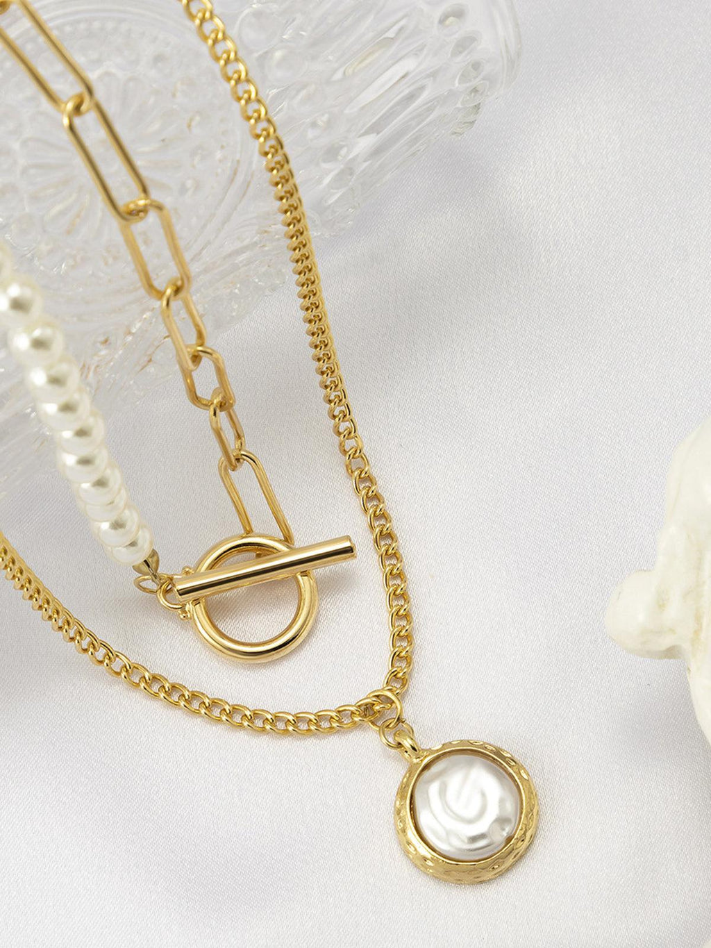 Faux Perlen Schmuck Halskette