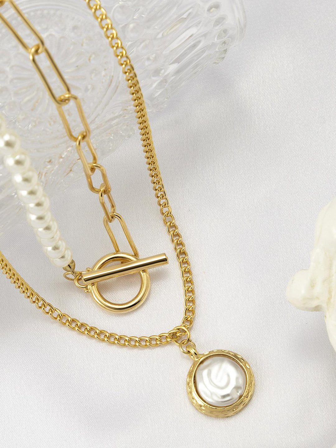 Faux Perlen Schmuck Halskette