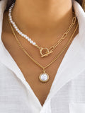 Faux Perlen Schmuck Halskette