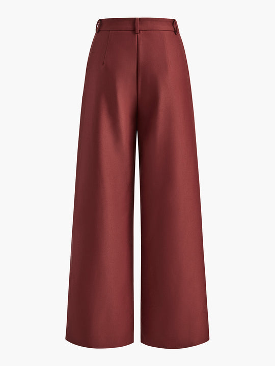 Elegante Hose mit Weitem Bein Ohne Gürtel