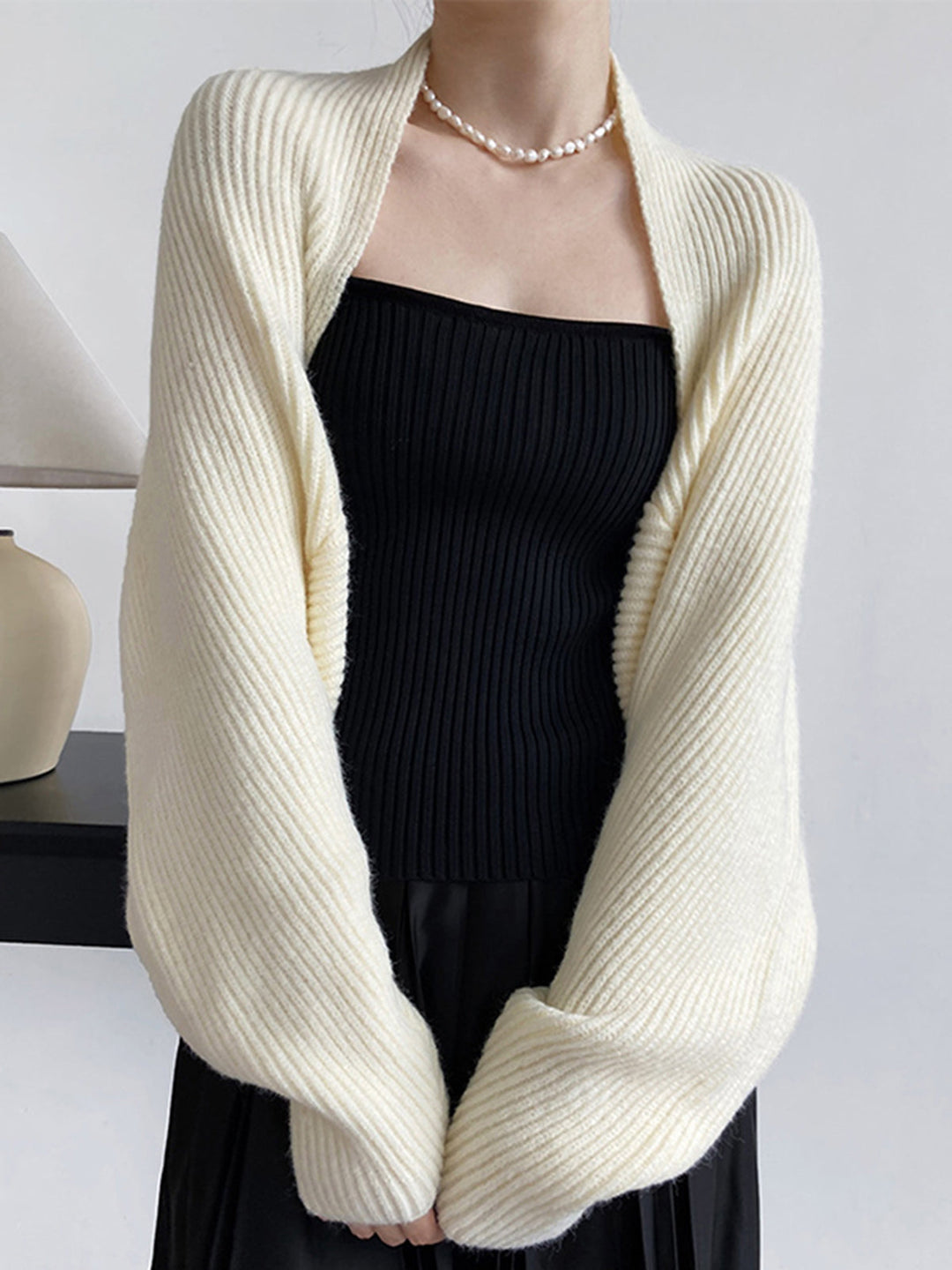 Strick Bolero mit Langen Ärmeln Weich und Modern Perfekt für Layering