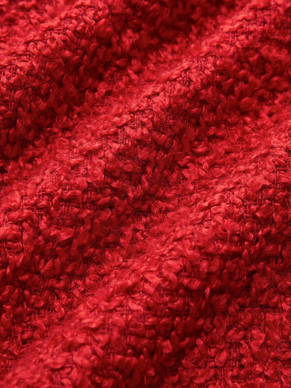 Button Tweed Jacke
