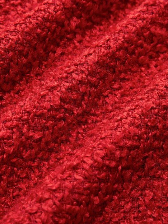 Button Tweed Jacke