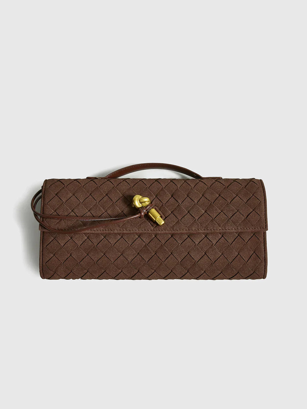Elegante Braune GewShopnoryte Clutch