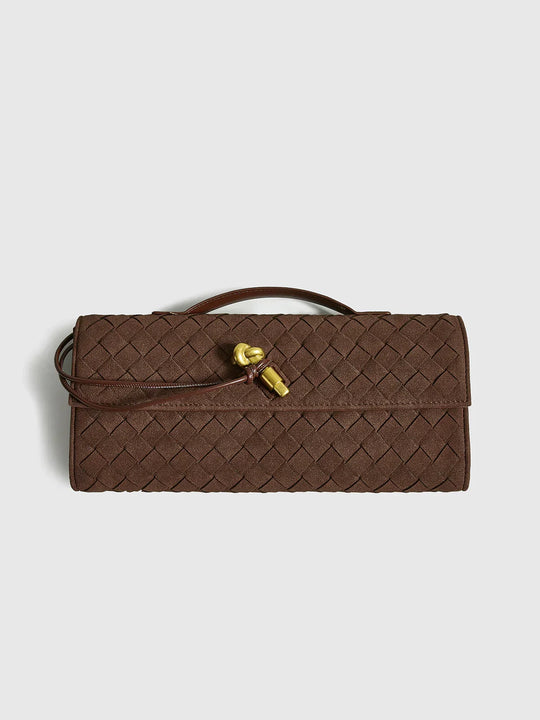 Elegante Braune GewShopnoryte Clutch