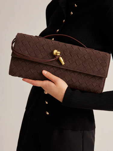 Elegante Braune GewShopnoryte Clutch