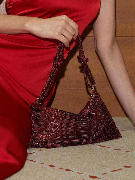 Shopnory | Rhinestone Kleine Unterarmtasche