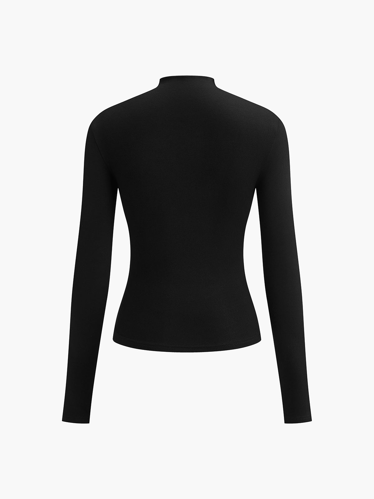 Elegantes Ruching Langarmshirt