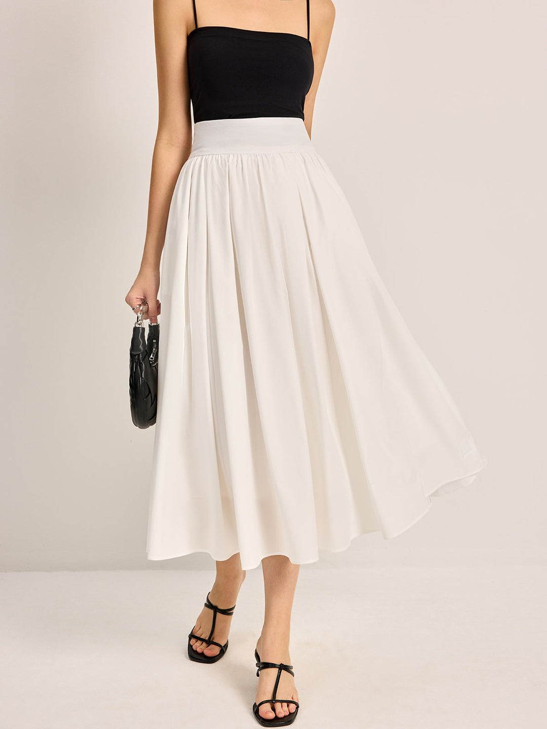 Eleganter A-Linien Plissee Rock