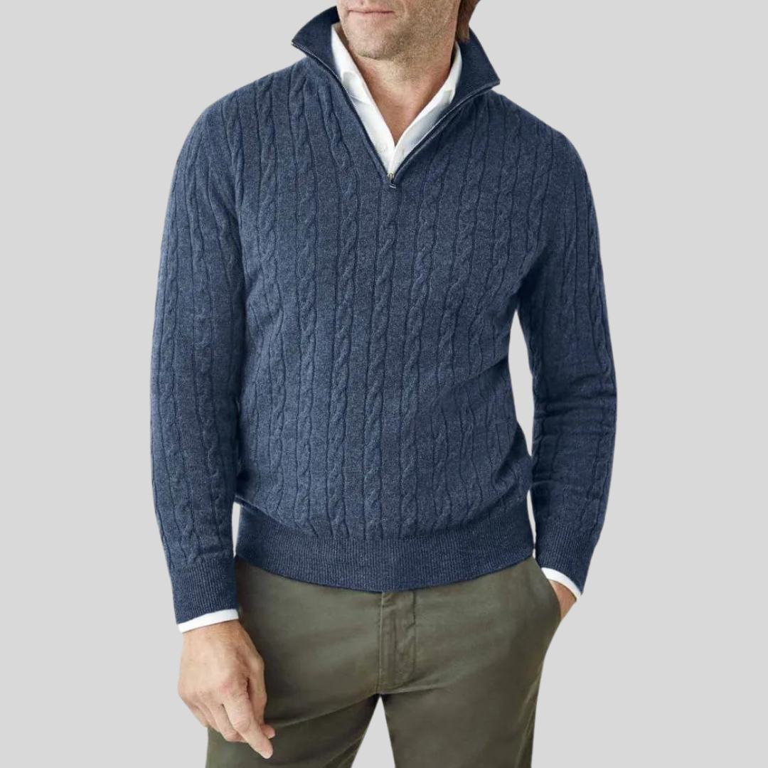 Shopnory | Hochwertiger Herren-Pullover mit Reißverschluss
