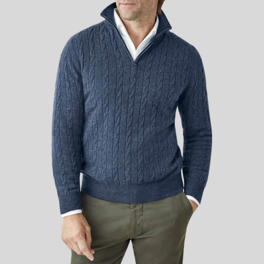 Shopnory | Hochwertiger Herren-Pullover mit Reißverschluss