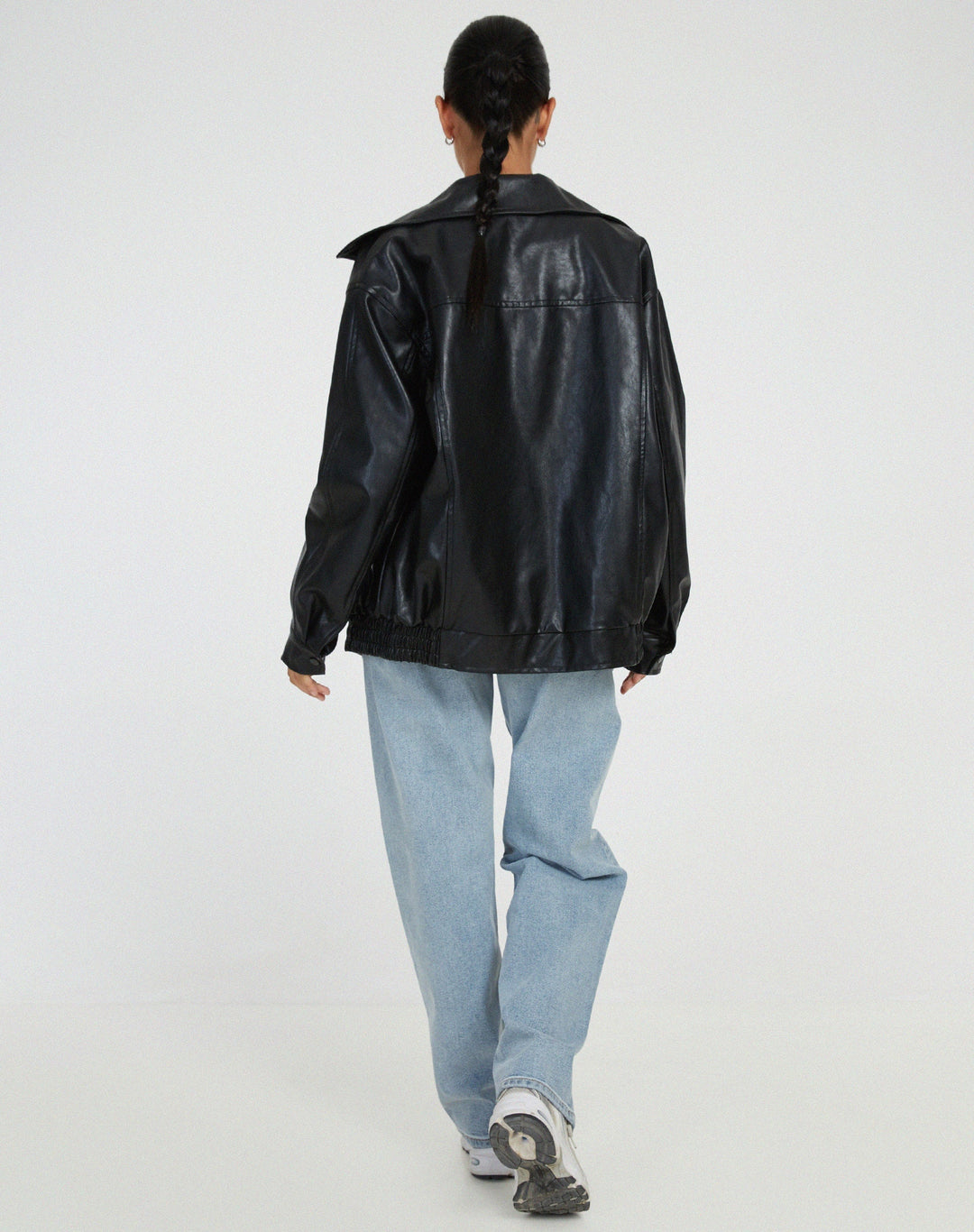 Übergröße Lederjacke