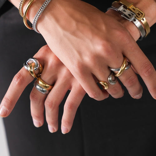 Bicolor Ringe Set | Shop Nory