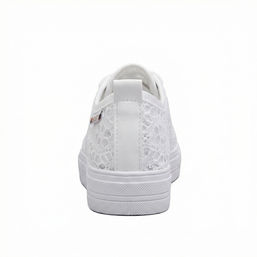 Stylische Niedrig Geschnittene Schnürsneakers mit Seitlichen Details und Sicherer Passform