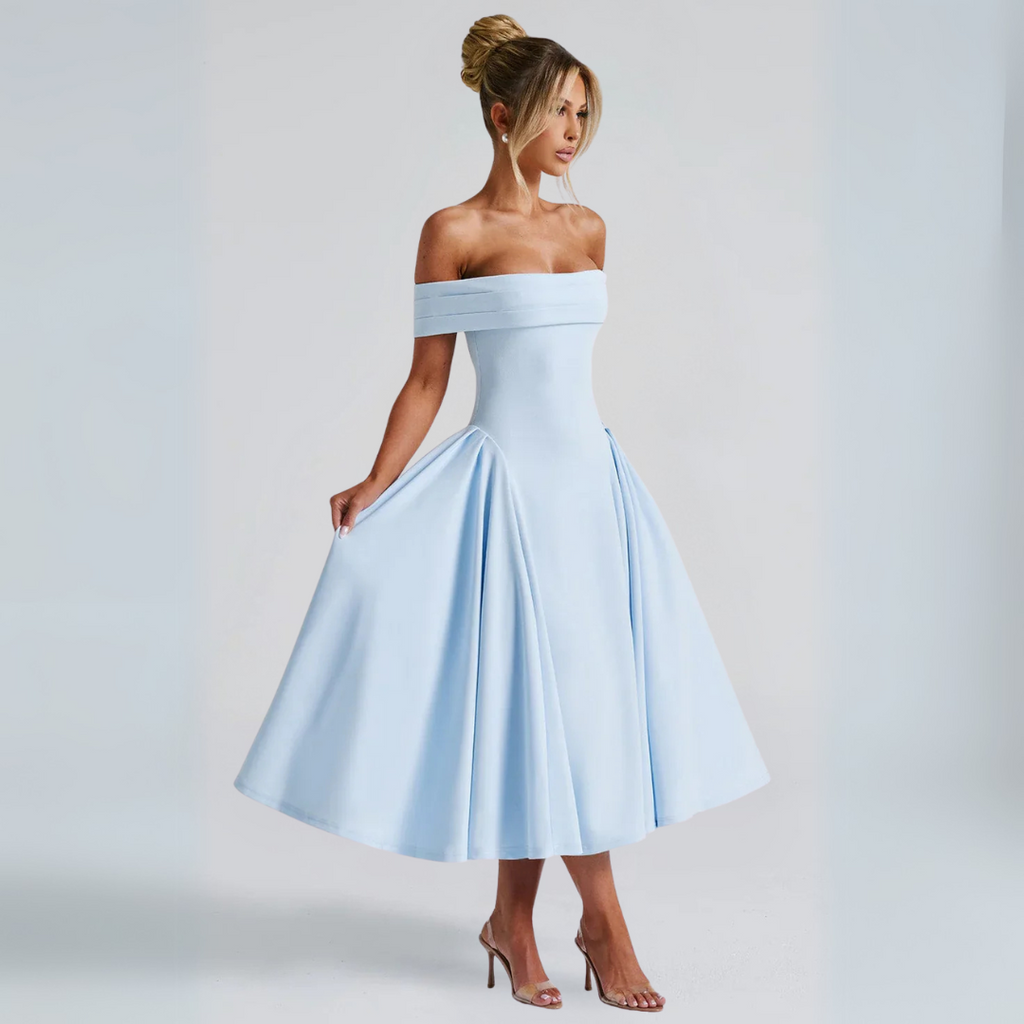 Midi-Kleid Elegant Blau