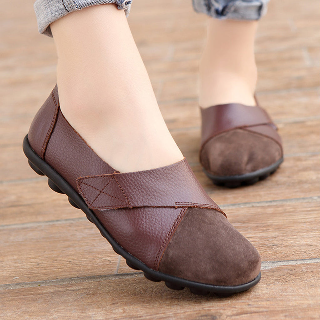 Bequeme loafer aus leder