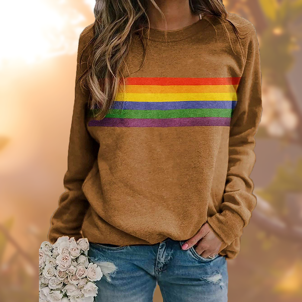 ShopNory - Weicher Pullover mit Regenbogenmuster