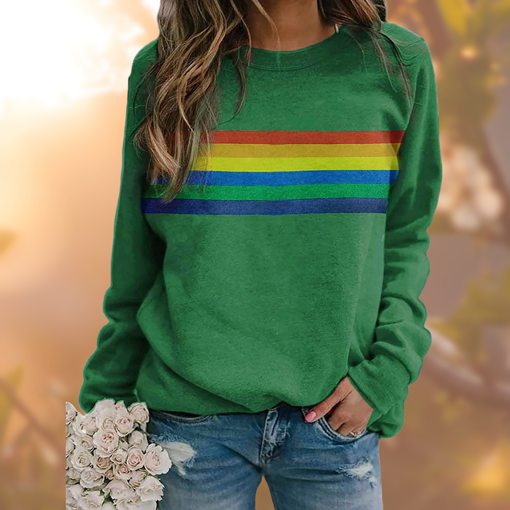 ShopNory - Weicher Pullover mit Regenbogenmuster